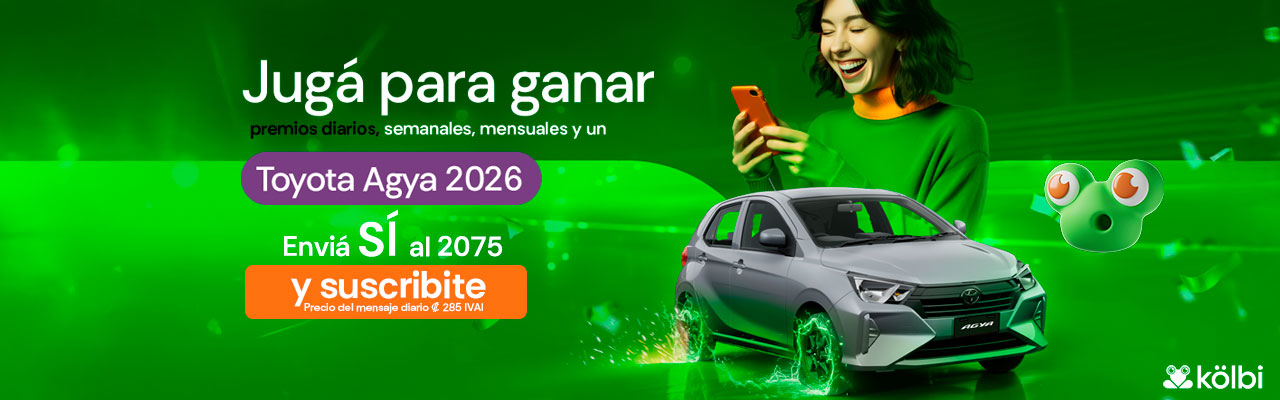 Jugá para ganar un Toyota Agya 2026